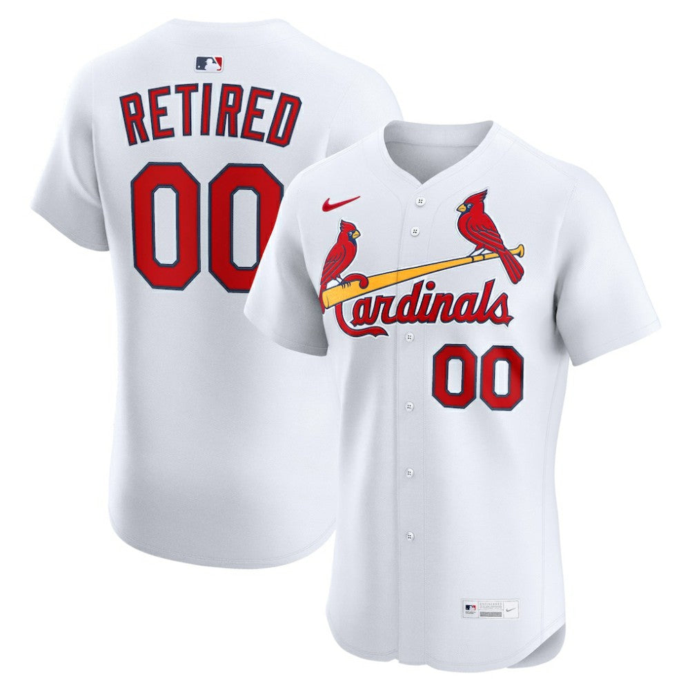 St. Louis Cardinals Home Elite Pick-A-Player Retired Roster Jersey - White | Nike