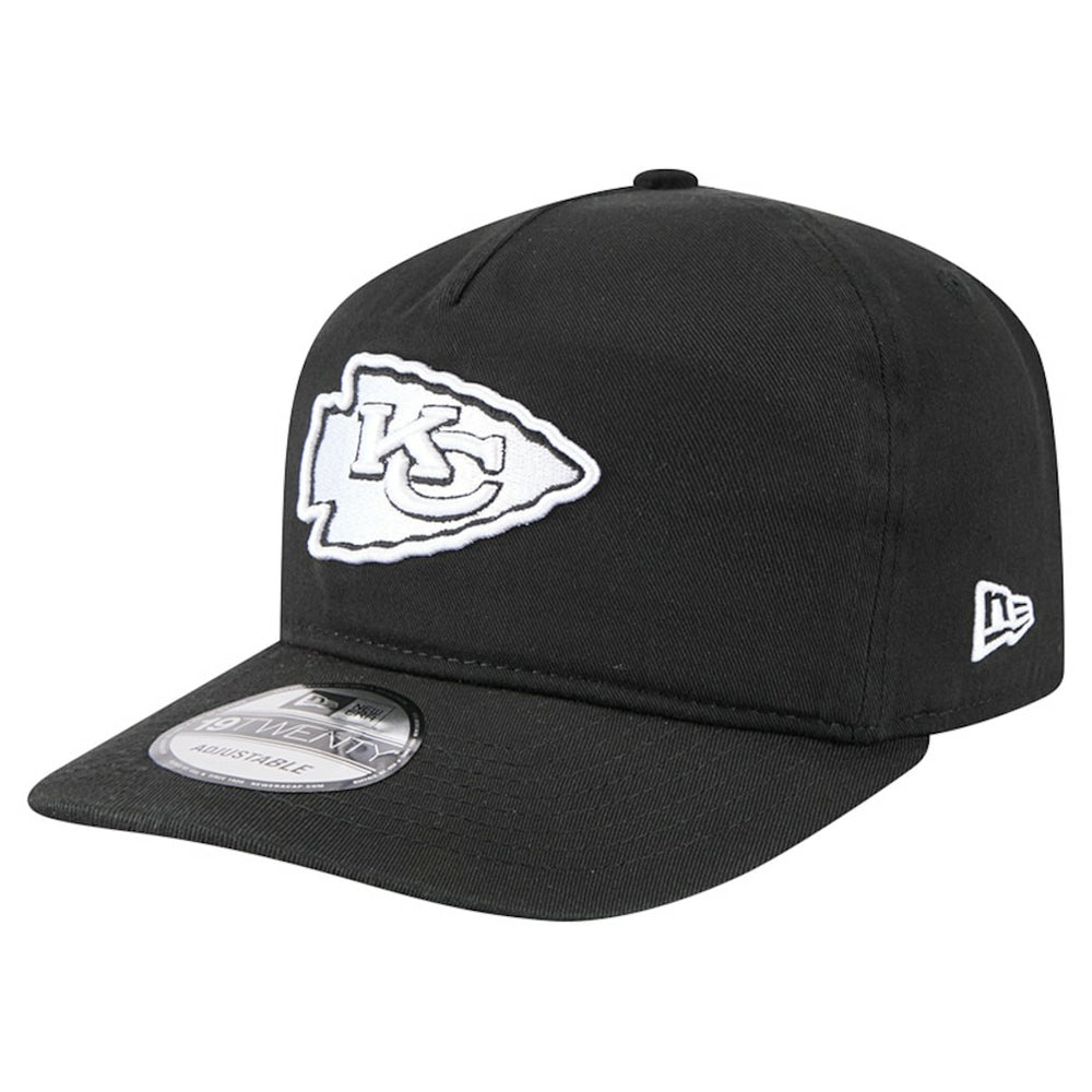 Kansas City Chiefs New Era 19TWENTY Adjustable Hat - Black/White cheap