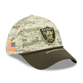 Las Vegas Raiders New Era 2025 Salute to Service 39THIRTY Flex Hat - Camo online