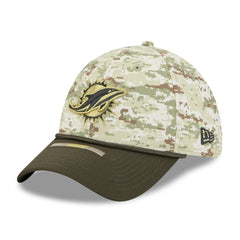 Miami Dolphins New Era 2025 Salute to Service 39THIRTY Flex Hat - Camo online