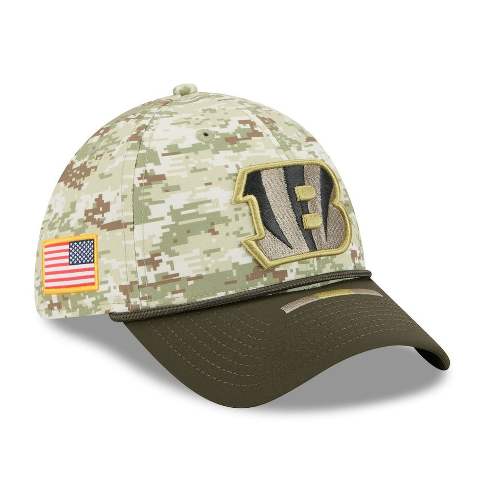 Cincinnati Bengals New Era 2025 Salute to Service 39THIRTY Flex Hat - Camo sale