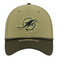 Miami Dolphins New Era 2025 Salute to Service 39THIRTY Flex Hat - Green cheap