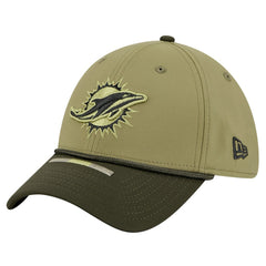 Miami Dolphins New Era 2025 Salute to Service 39THIRTY Flex Hat - Green cheap