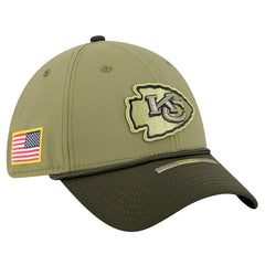 Kansas City Chiefs New Era 2025 Salute to Service 39THIRTY Flex Hat - Green discount