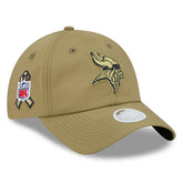 Minnesota Vikings New Era Women's 2025 Salute to Service Pony Tail Adjustable Hat - Green cheap