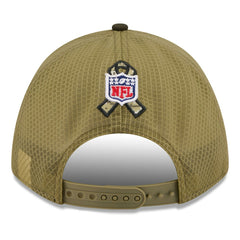 Philadelphia Eagles New Era Youth 2025 Salute to Service 9FORTY A-Frame Adjustable Hat - Green/Dark Green sale