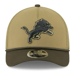 Detroit Lions New Era Youth 2025 Salute to Service 9FORTY A-Frame Adjustable Hat - Green/Dark Green online