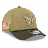 Houston Texans New Era Youth 2025 Salute to Service 9FORTY A-Frame Adjustable Hat - Green/Dark Green online