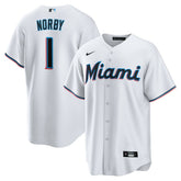 Connor Norby Miami Marlins Home Replica Jersey - White | Nike