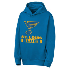 St. Louis Blues Outerstuff Youth Back to Basics Hoodie Blue