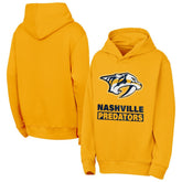 Nashville Predators Outerstuff Youth Back to Basics Hoodie Gold