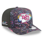 Kansas City Chiefs New Era 2025 NFL Crucial Catch A-Frame 9FIFTY Snapback Hat - Black for sale