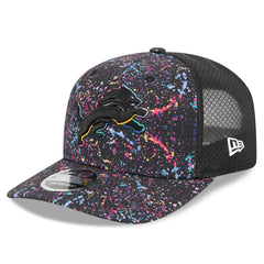 Detroit Lions New Era 2025 NFL Crucial Catch 9SEVENTY Adjustable Hat - Black for sale