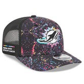 Miami Dolphins New Era 2025 NFL Crucial Catch 9SEVENTY Adjustable Hat - Black discount