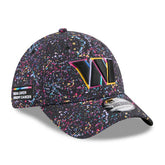 Washington Commanders New Era 2025 NFL Crucial Catch 39THIRTY Flex Hat - Black on sale