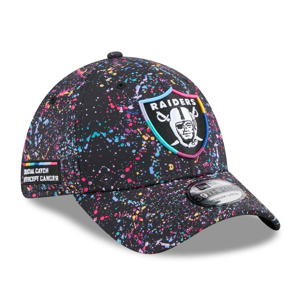 Las Vegas Raiders New Era 2025 NFL Crucial Catch 39THIRTY Flex Hat - Black on sale