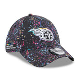 Tennessee Titans New Era 2025 NFL Crucial Catch 39THIRTY Flex Hat - Black discount