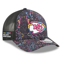 Kansas City Chiefs New Era 2025 NFL Crucial Catch 9FORTY Adjustable Hat - Black cheap