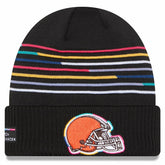 Cleveland Browns New Era 2025 NFL Crucial Catch Cuffed Knit Hat - Black discount