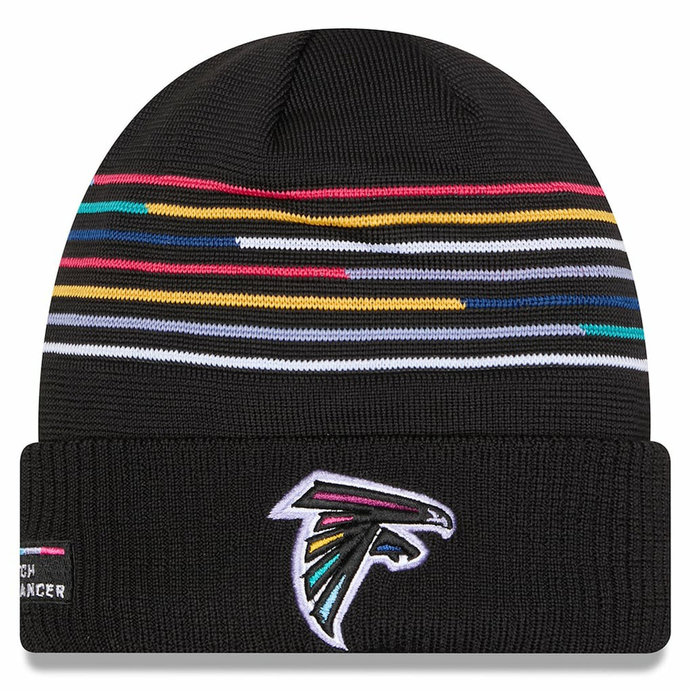 Atlanta Falcons New Era 2025 NFL Crucial Catch Cuffed Knit Hat - Black outlet