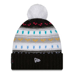 Los Angeles Rams New Era Women's 2025 NFL Crucial Catch Cuffed Knit Hat with Pom - Black online