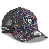 Las Vegas Raiders New Era Youth 2025 NFL Crucial Catch 9FORTY Adjustable Hat - Black on sale