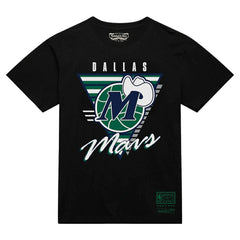 Dallas Mavericks Worldwide Collection Tri-Logo T-Shirt sale - Black | Mitchell & Ness shop