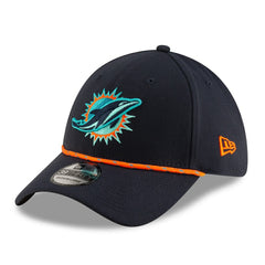 Miami Dolphins New Era 2025 Rivalries Collection Sideline 39THIRTY Flex Hat - Pitch Blue for sale
