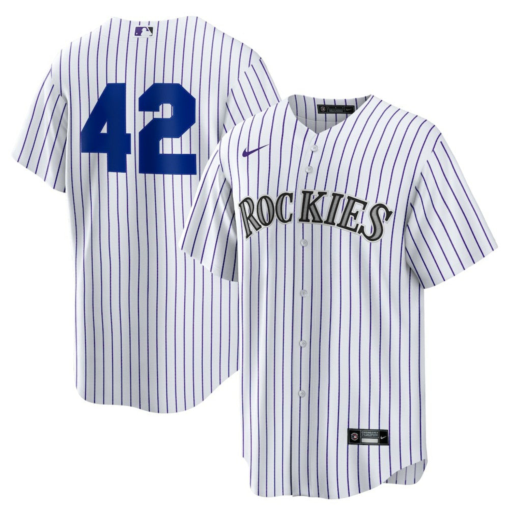 Colorado Rockies Home 2025 Jackie Robinson Day Replica Jersey - White | Nike