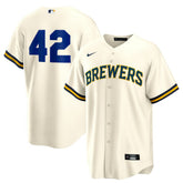 Milwaukee Brewers Home 2025 Jackie Robinson Day Replica Jersey - Cream | Nike