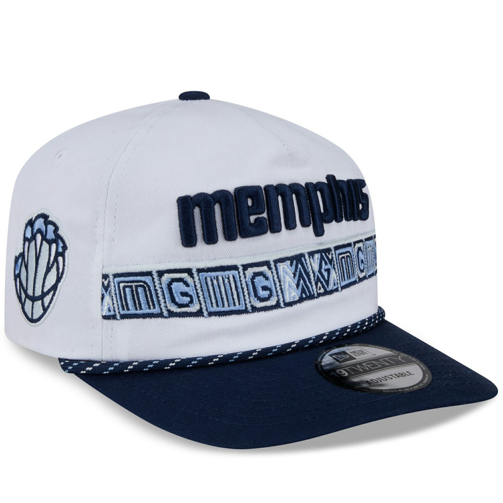 Memphis Grizzlies 2025/26 City Edition 19TWENTY Adjustable Hat - White/Navy | New Era cheap