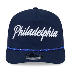 Philadelphia 76ers 2025/26 City Edition 19TWENTY Adjustable Hat - Navy | New Era for sale