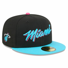 Miami Heat 2025/26 City Edition 59FIFTY Fitted Hat - Black/Turquoise | New Era online