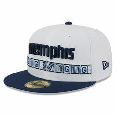 Memphis Grizzlies 2025/26 City Edition 59FIFTY Fitted Hat - White/Navy | New Era online