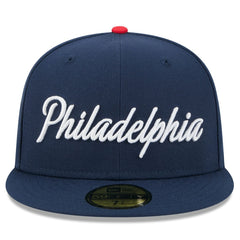 Philadelphia 76ers 2025/26 City Edition 59FIFTY Fitted Hat - Navy | New Era online