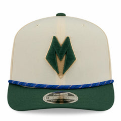Milwaukee Bucks 2025/26 City Edition 9SEVENTY Adjustable Hat - Cream/Hunter Green | New Era for sale