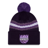 Sacramento Kings 2025/26 City Edition Cuffed Knit Hat with Pom - Purple | New Era discount