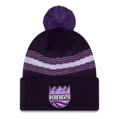 Sacramento Kings 2025/26 City Edition Cuffed Knit Hat with Pom - Purple | New Era discount