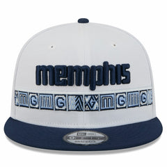 Memphis Grizzlies Youth 2025/26 City Edition 9FIFTY Snapback Hat - White/Navy | New Era outlet