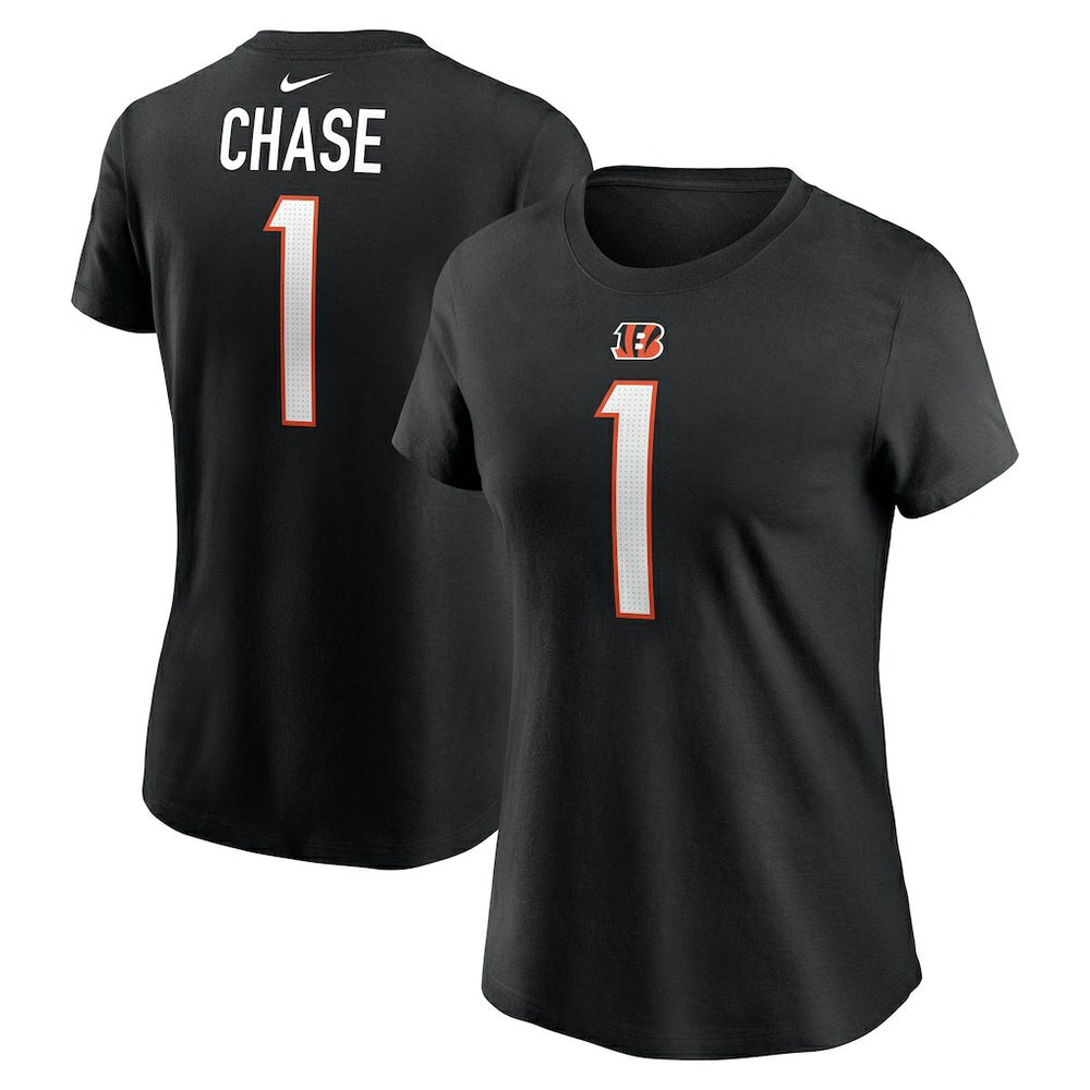 Ja'Marr Chase Cincinnati Bengals Women's Player Name & Number T-Shirt - Black | Nike online