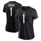 Ja'Marr Chase Cincinnati Bengals Women's Player Name & Number T-Shirt - Black | Nike online
