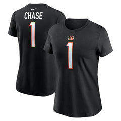 Ja'Marr Chase Cincinnati Bengals Women's Player Name & Number T-Shirt - Black | Nike online