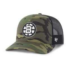 Boston Bruins '47 Trucker Snapback Hat Camo