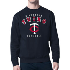 Minnesota Twins Starter Team Logo Fleece Pullover Sweatshirt - Navy
