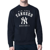 New York Yankees Starter Team Logo Fleece Pullover Sweatshirt - Navy