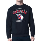 Cleveland Guardians Starter Team Logo Fleece Pullover Sweatshirt - Navy