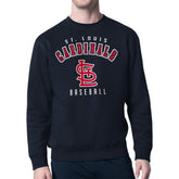 St. Louis Cardinals Starter Team Logo Fleece Pullover Sweatshirt - Navy