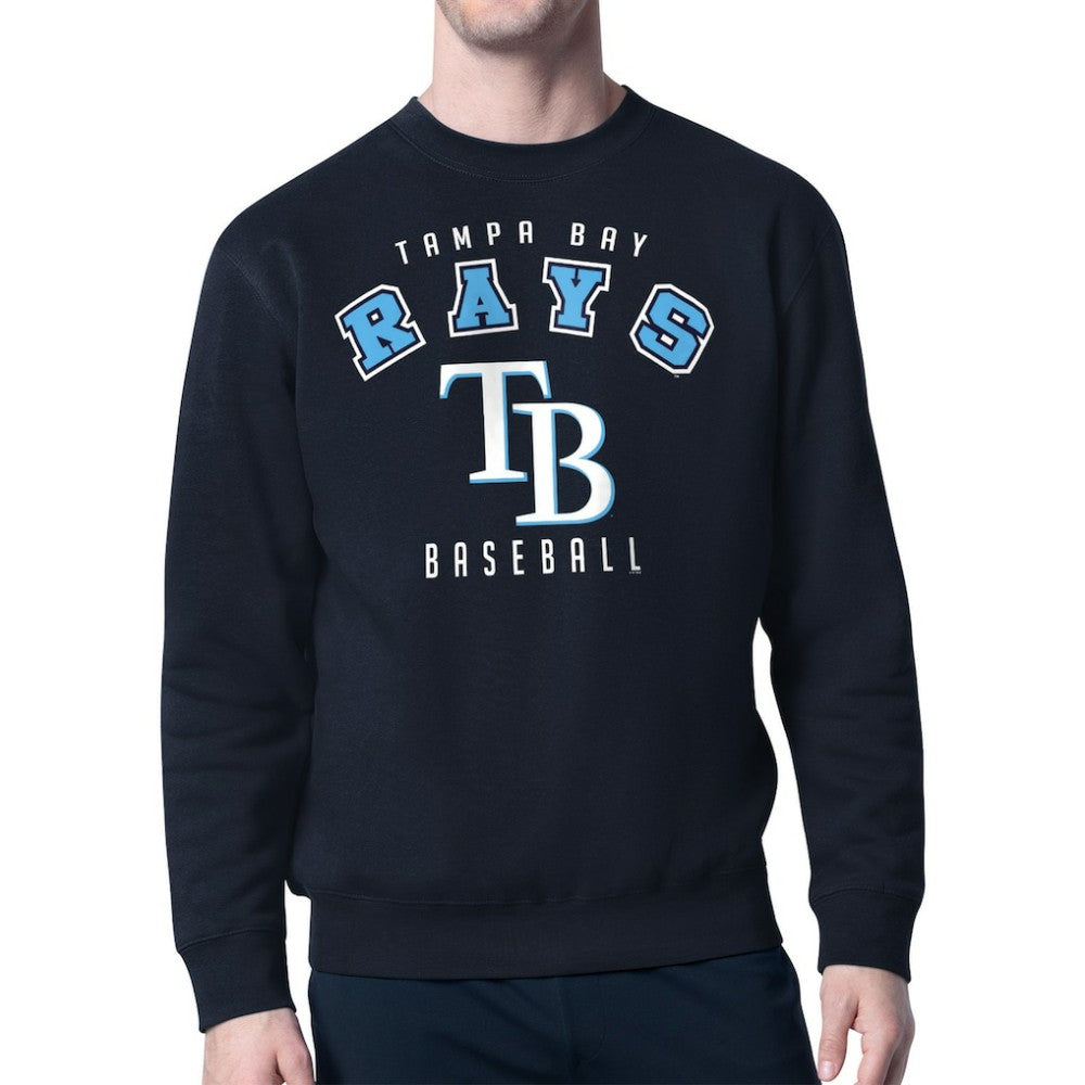 Tampa Bay Rays Starter Team Logo Fleece Pullover Sweatshirt - Navy