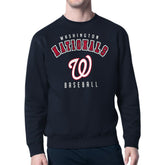 Washington Nationals Starter Team Logo Fleece Pullover Sweatshirt - Navy