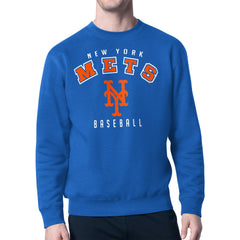 New York Mets Starter Team Logo Fleece Pullover Sweatshirt - Royal